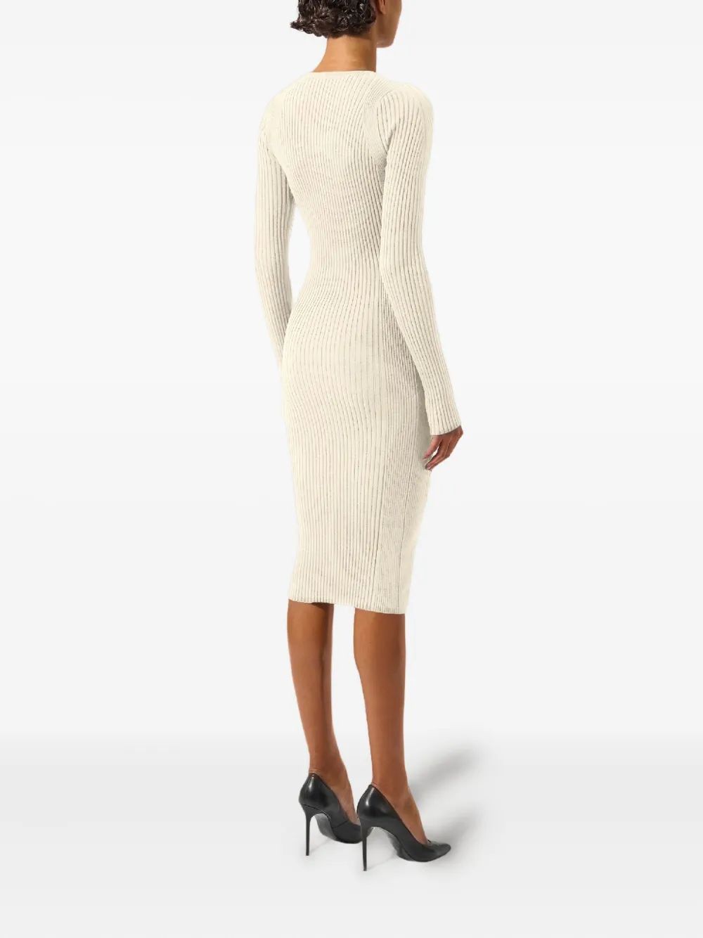 Wolford Merino Rib Dress In Neutral