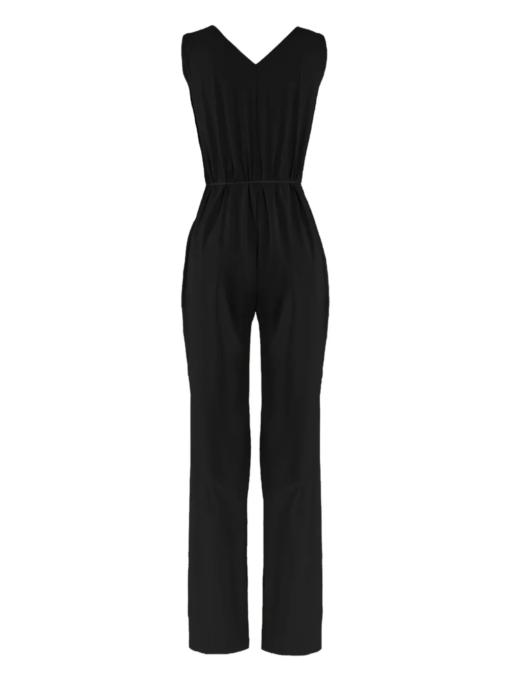 Wolford V-neck Self-tie Jumpsuit In Black