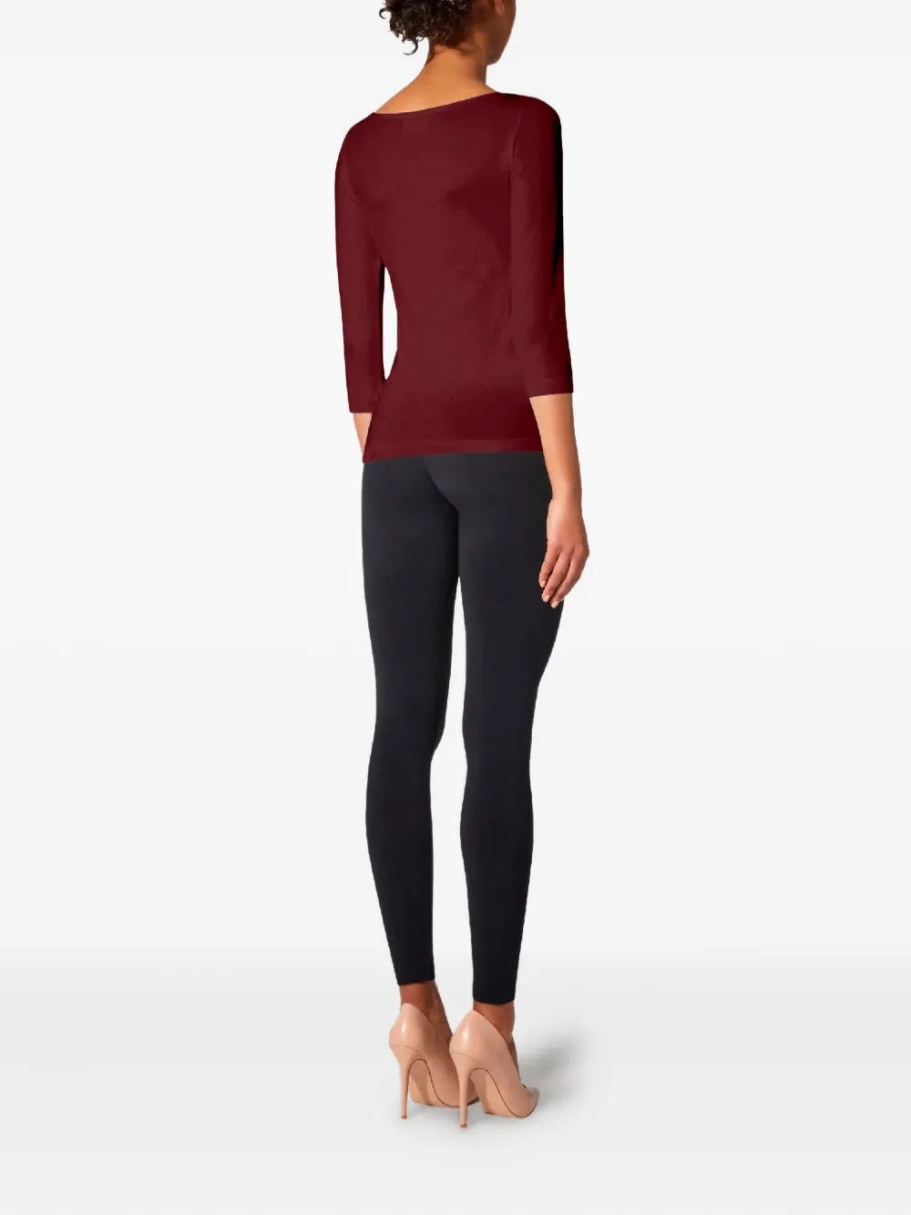 Wolford T-shirt met boothals Rood