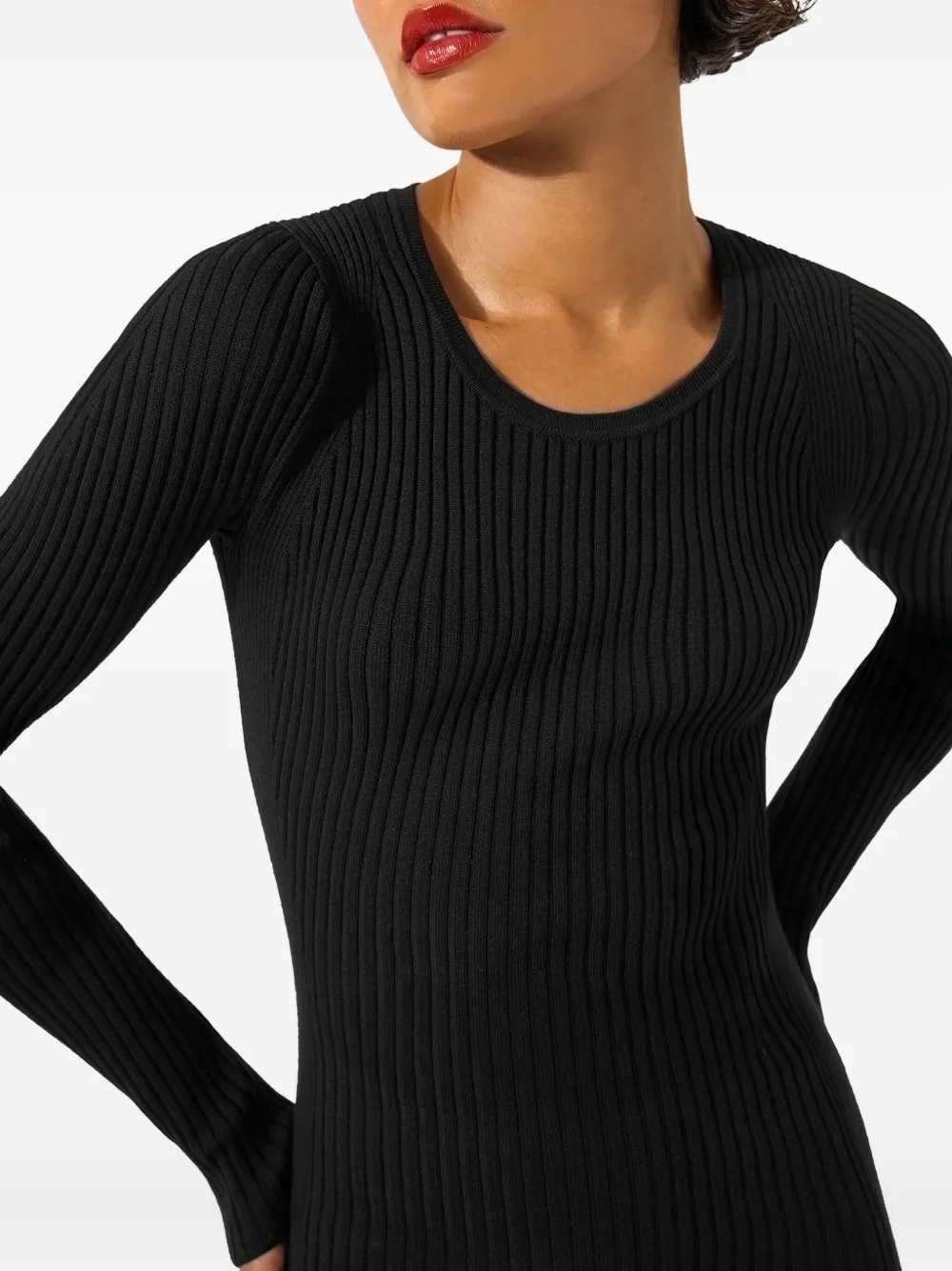 Wolford Merino Rib Long-sleeve Top In Multi