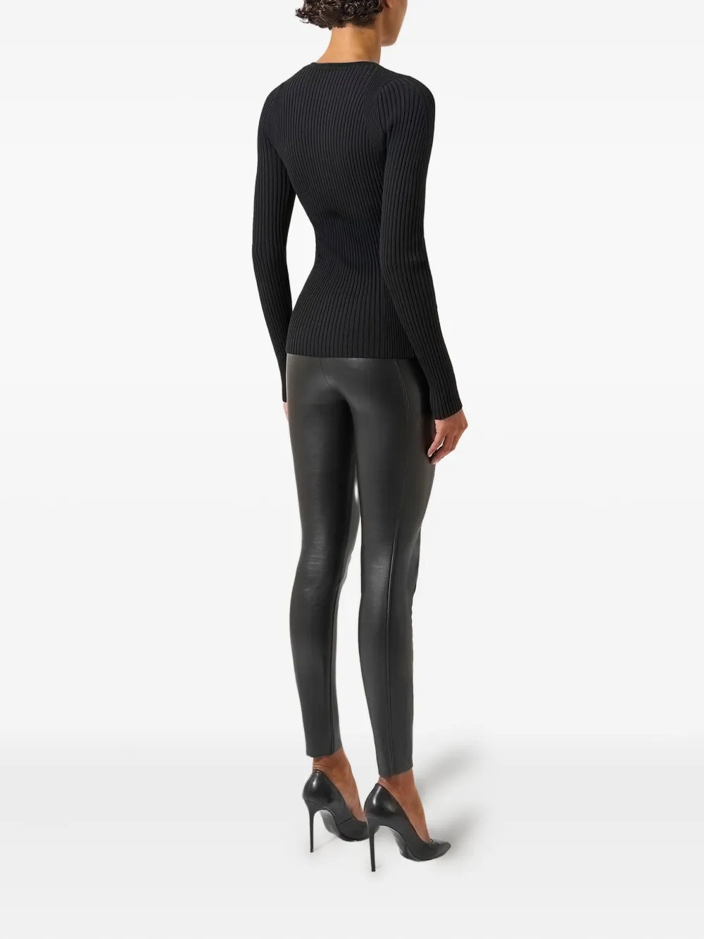 Wolford Merino Rib Long-sleeve Top In Multi
