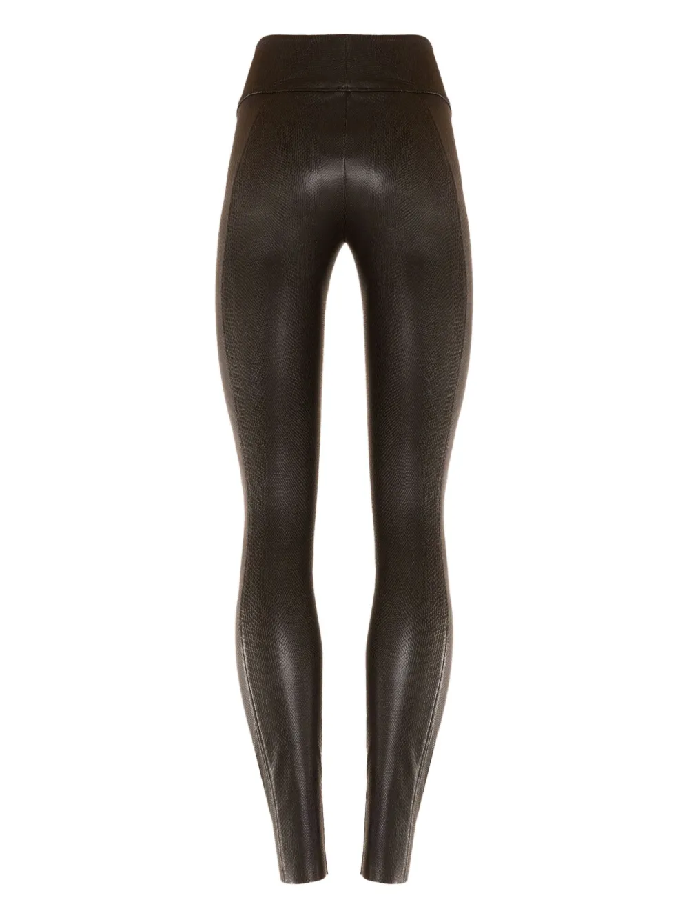 Wolford Edie Forming Textured Leggings In Gray