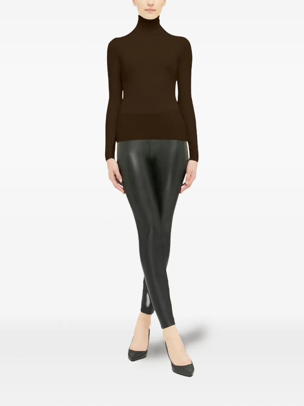 Wolford fine-rib turtleneck top | Knitted Sweaters | Image 2