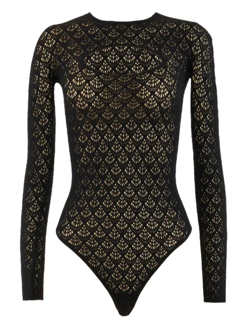 Wolford body con motivo de red