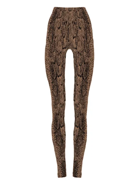 Wolford python-print leggings