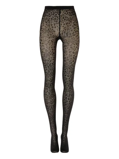 Wolford panther-print tights