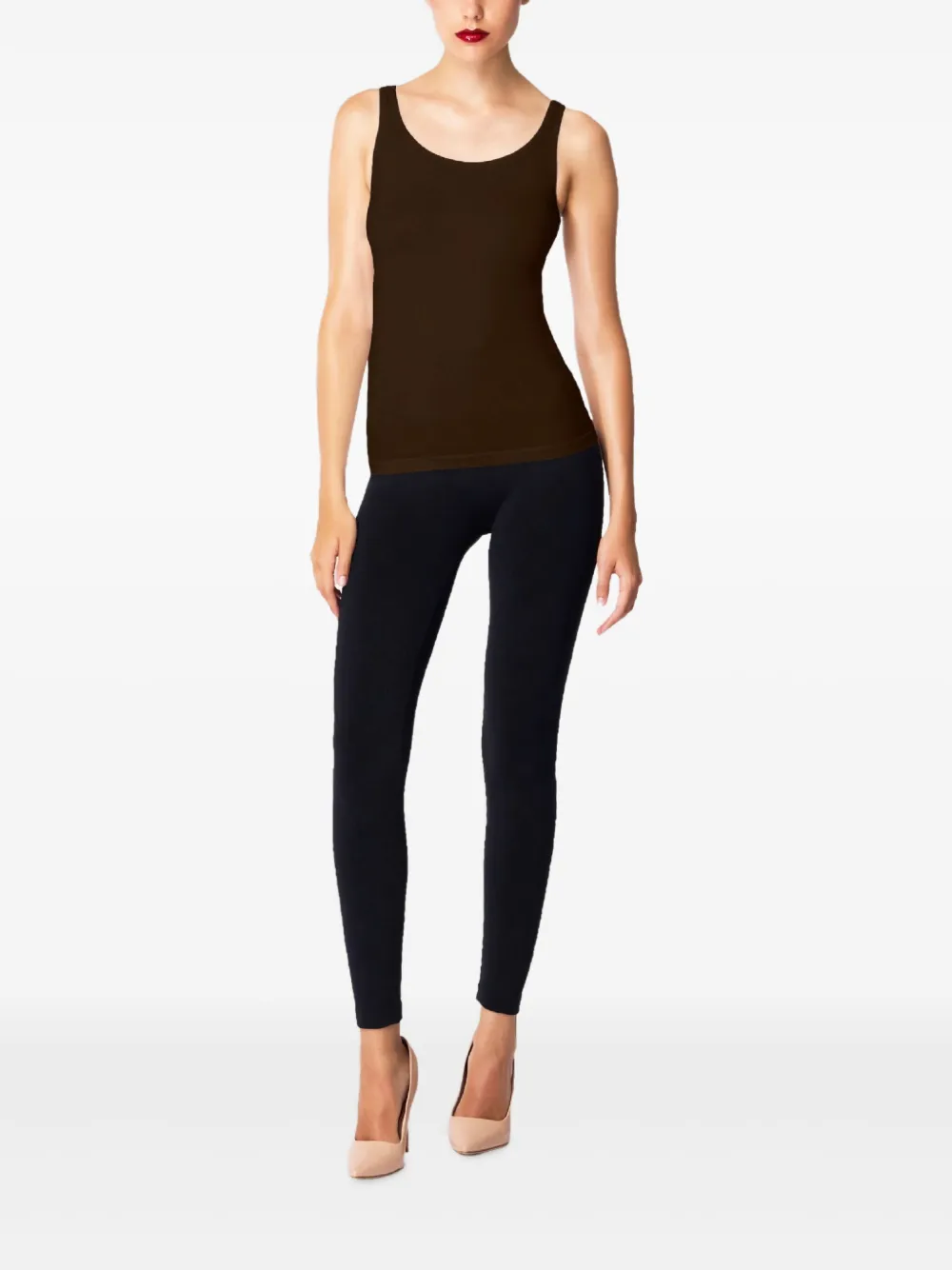 Wolford Sleeveless Scoop-neck Top In Animal Print