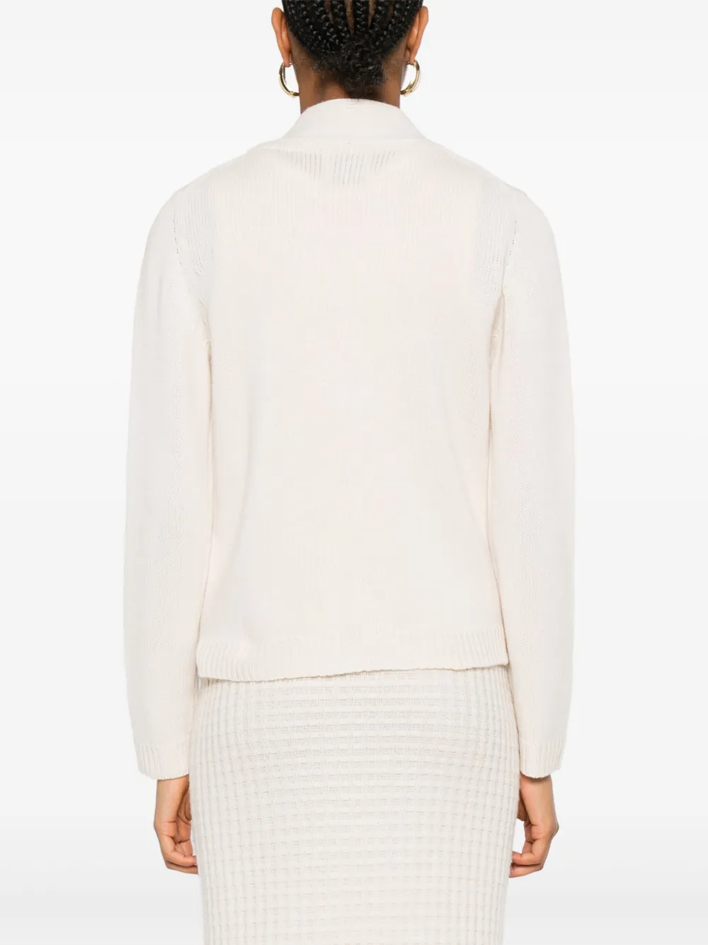 Allude Button-detailed Patch-pocket Cardigan In Neutral