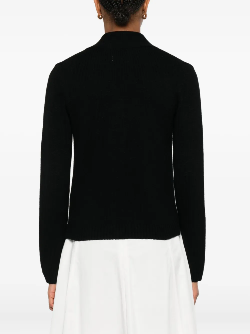 Allude Vest met zak met knopen Zwart