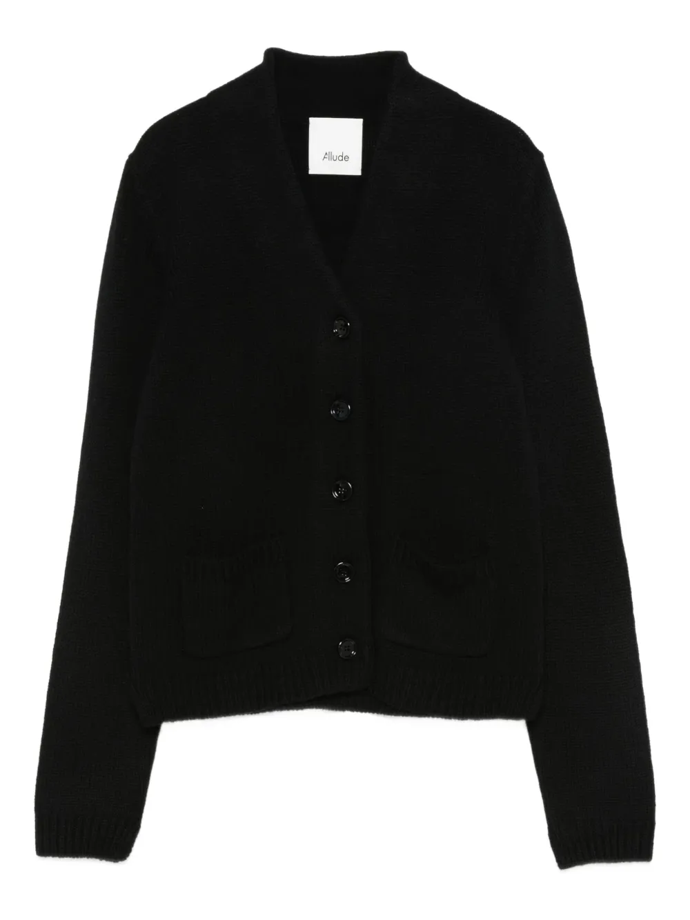 Allude buttoned pocket cardigan Zwart