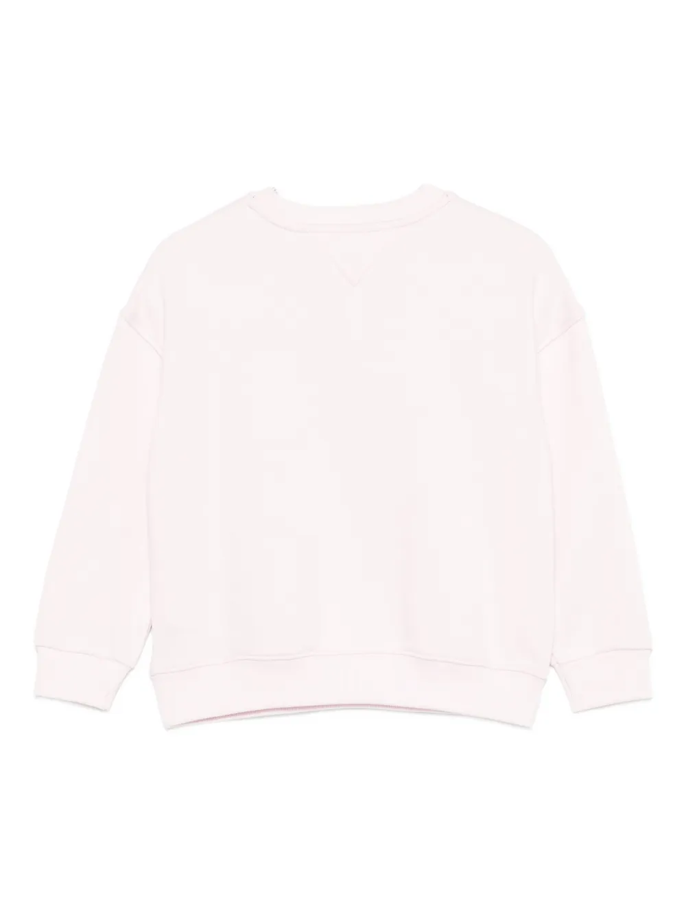 Tommy Hilfiger Junior Sweater met logoprint en langemouwen Roze