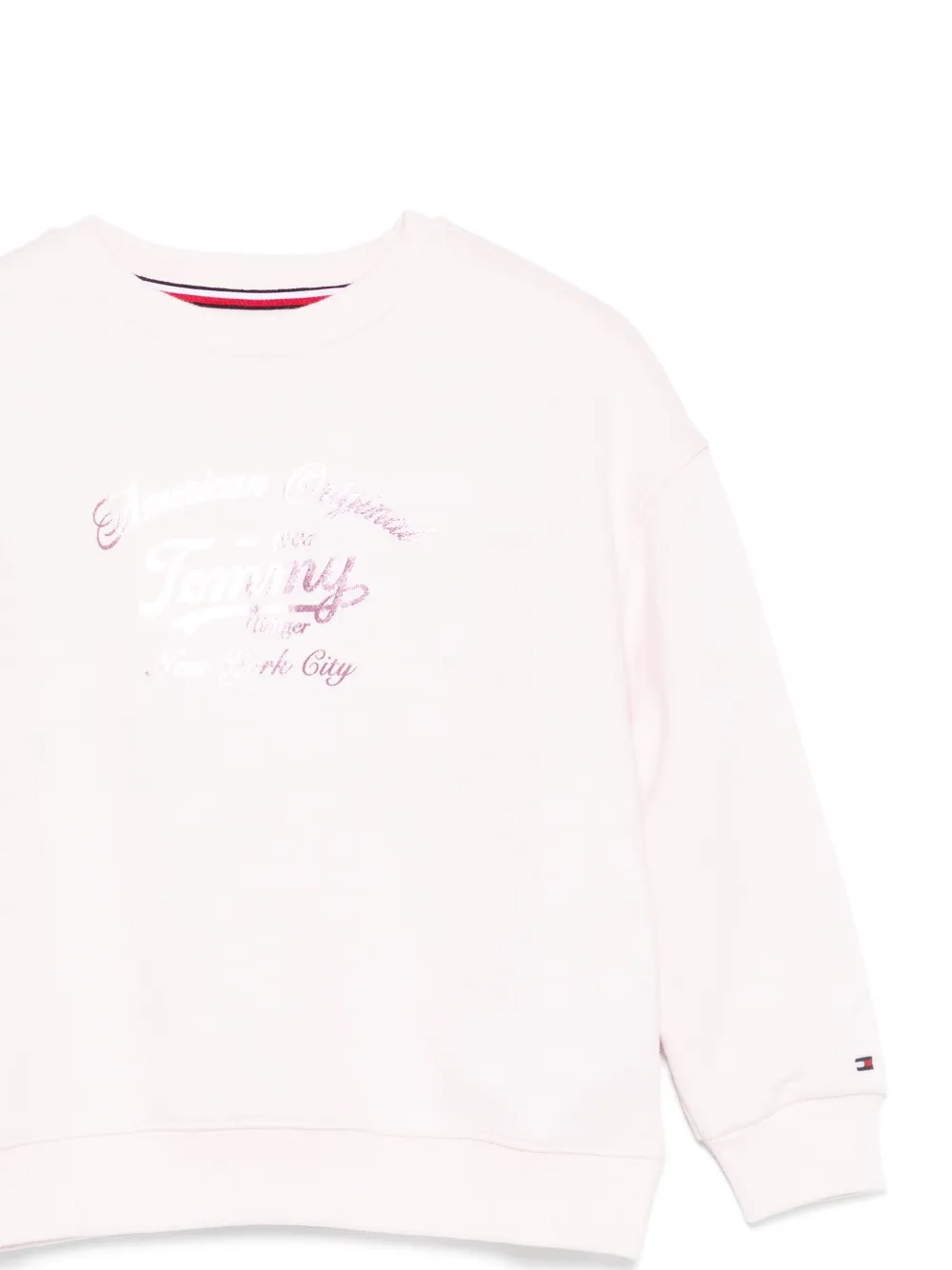  Tommy Hilfiger Junior Logo-print Long-sleeves Sweatshirt - Pink 