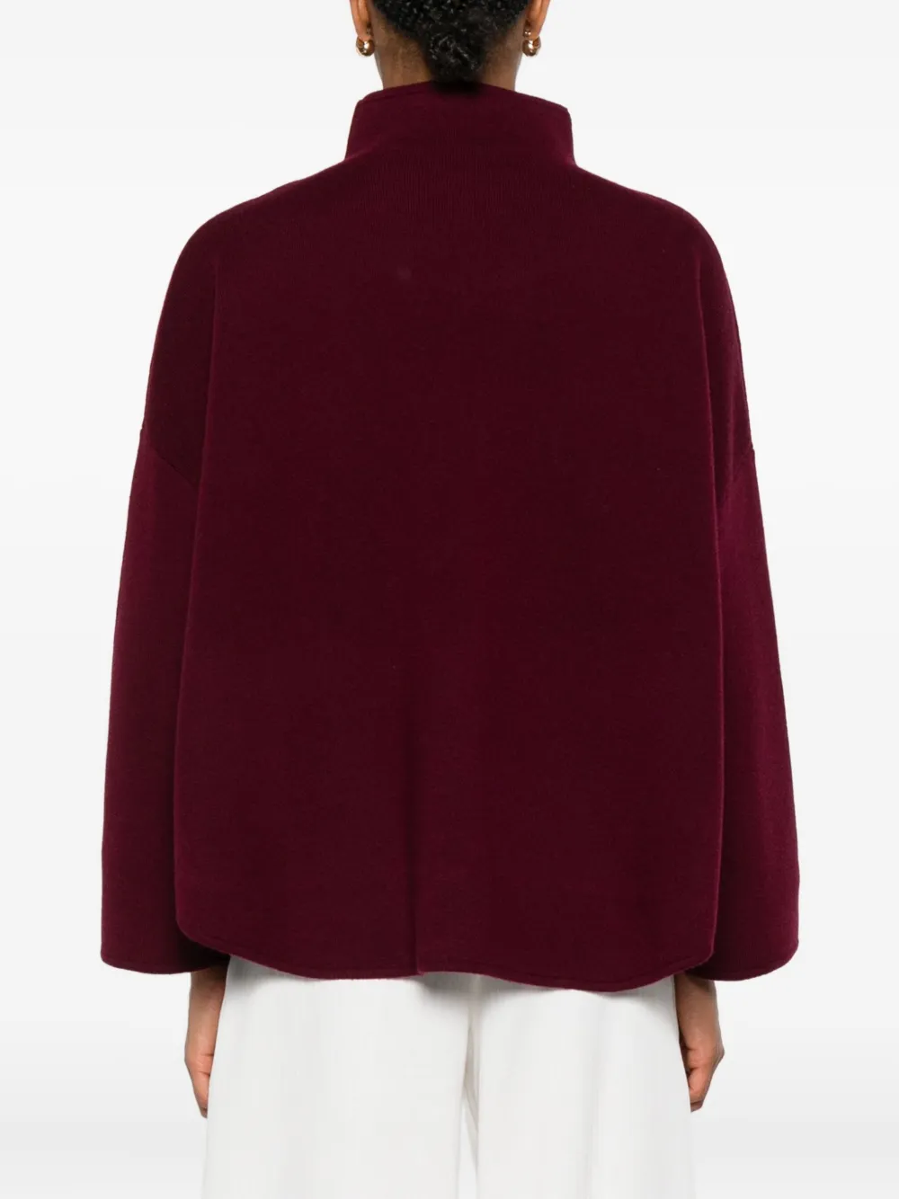 Allude Trui met hoge hals Rood