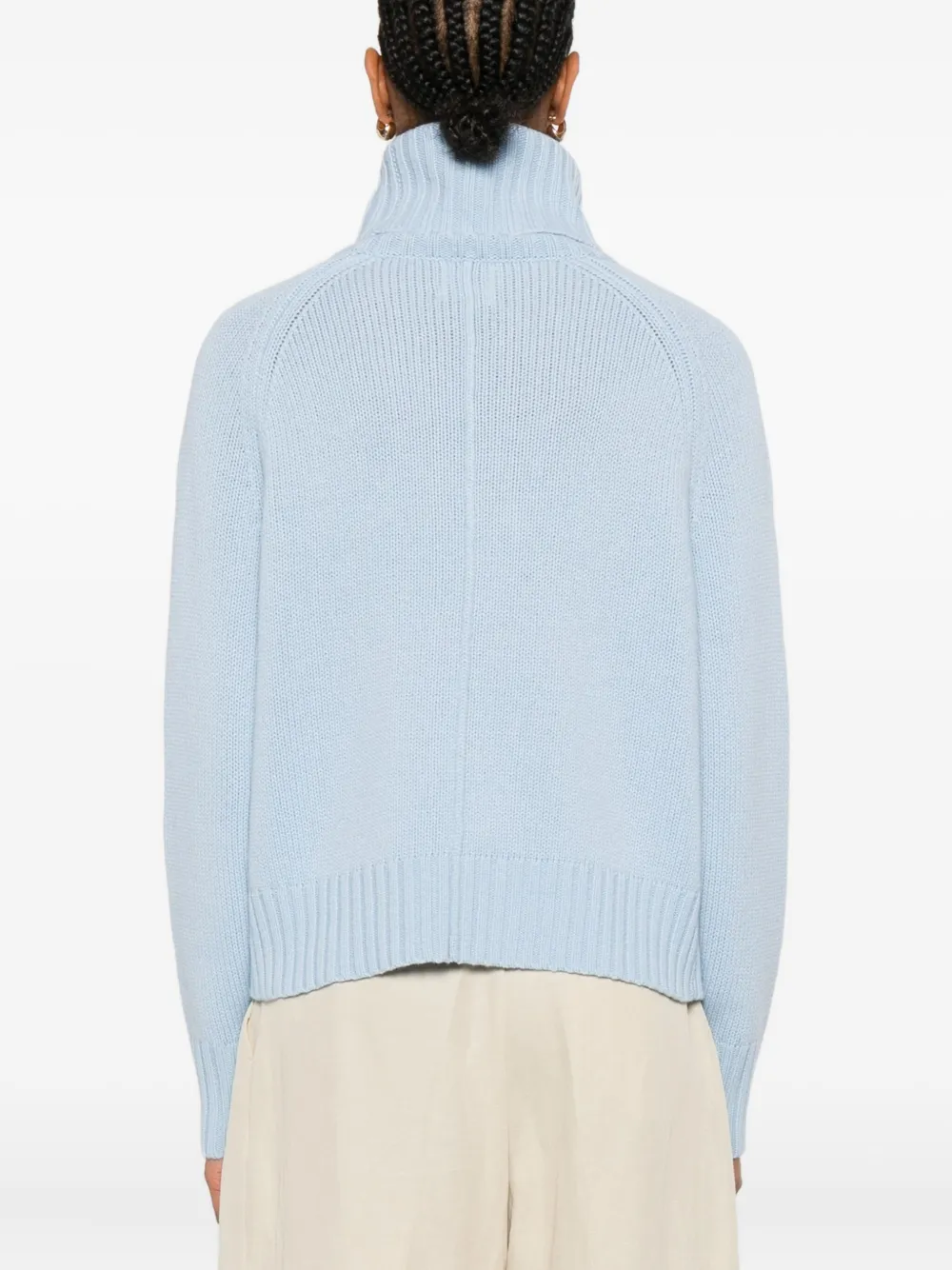 Allude Coltrui van kasjmiermix Blauw