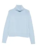 Allude roll-neck jumper - Blue