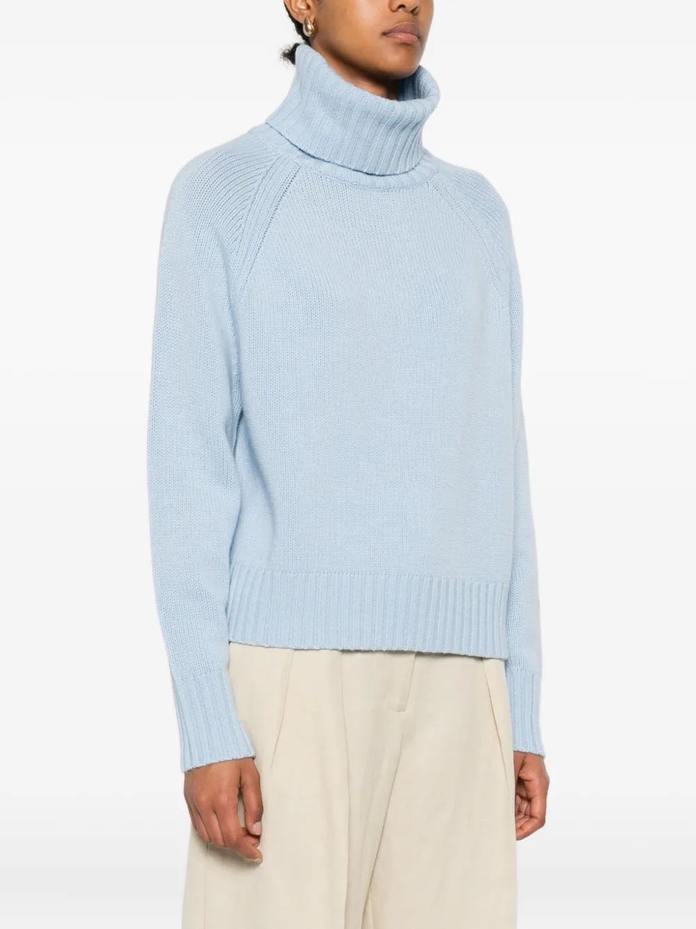 Allude Coltrui van kasjmiermix Blauw