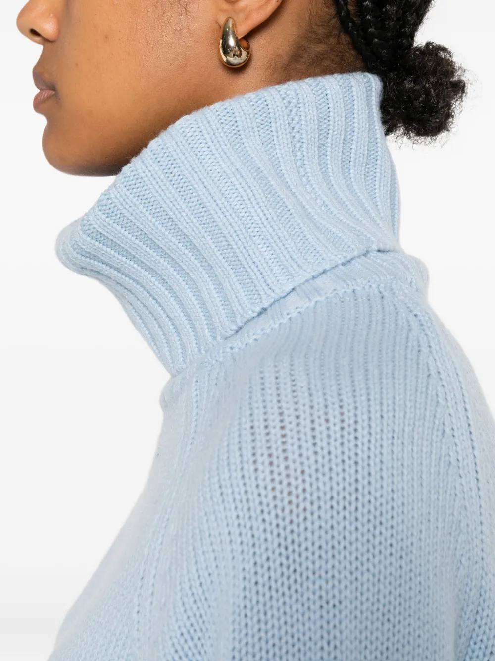 Allude Coltrui van kasjmiermix Blauw