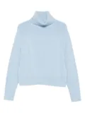 Allude roll-neck jumper - Blue
