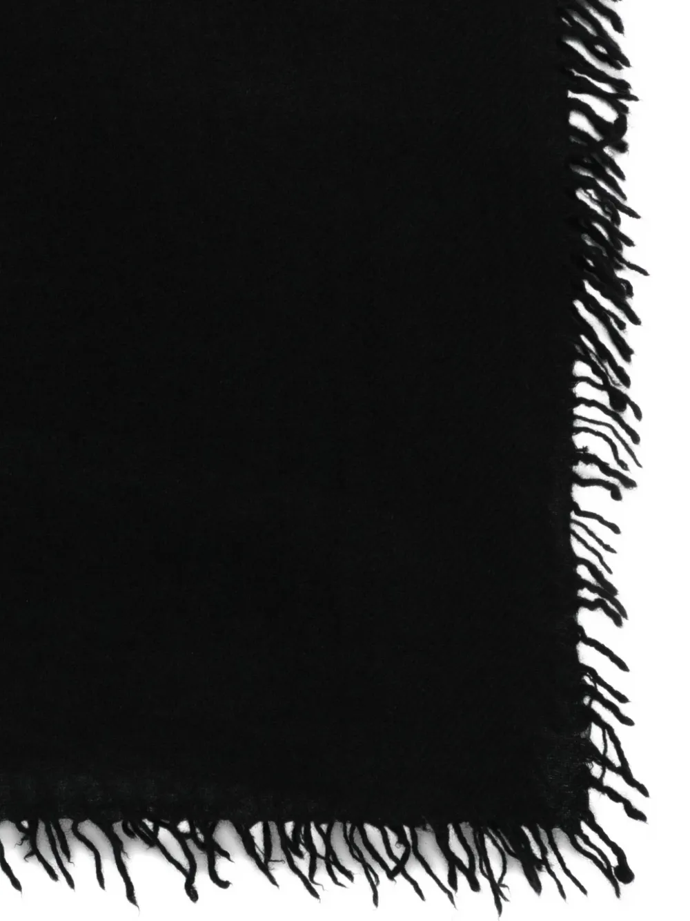 Allude Kasjmier sjaal met franje Zwart