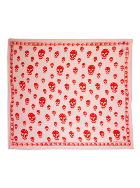 Alexander McQueen skull-print silk scarf