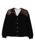 LIU JO leopard-print button cardigan - Black