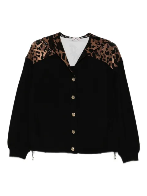 LIU JO leopard-print button cardigan