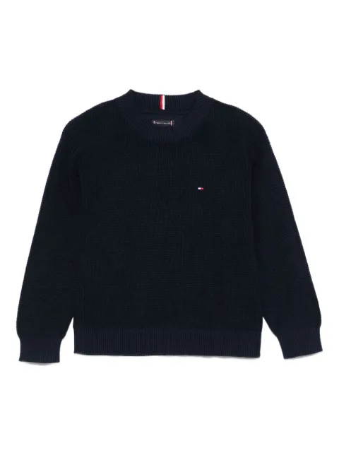 Tommy Hilfiger Junior logo-detail cotton sweater