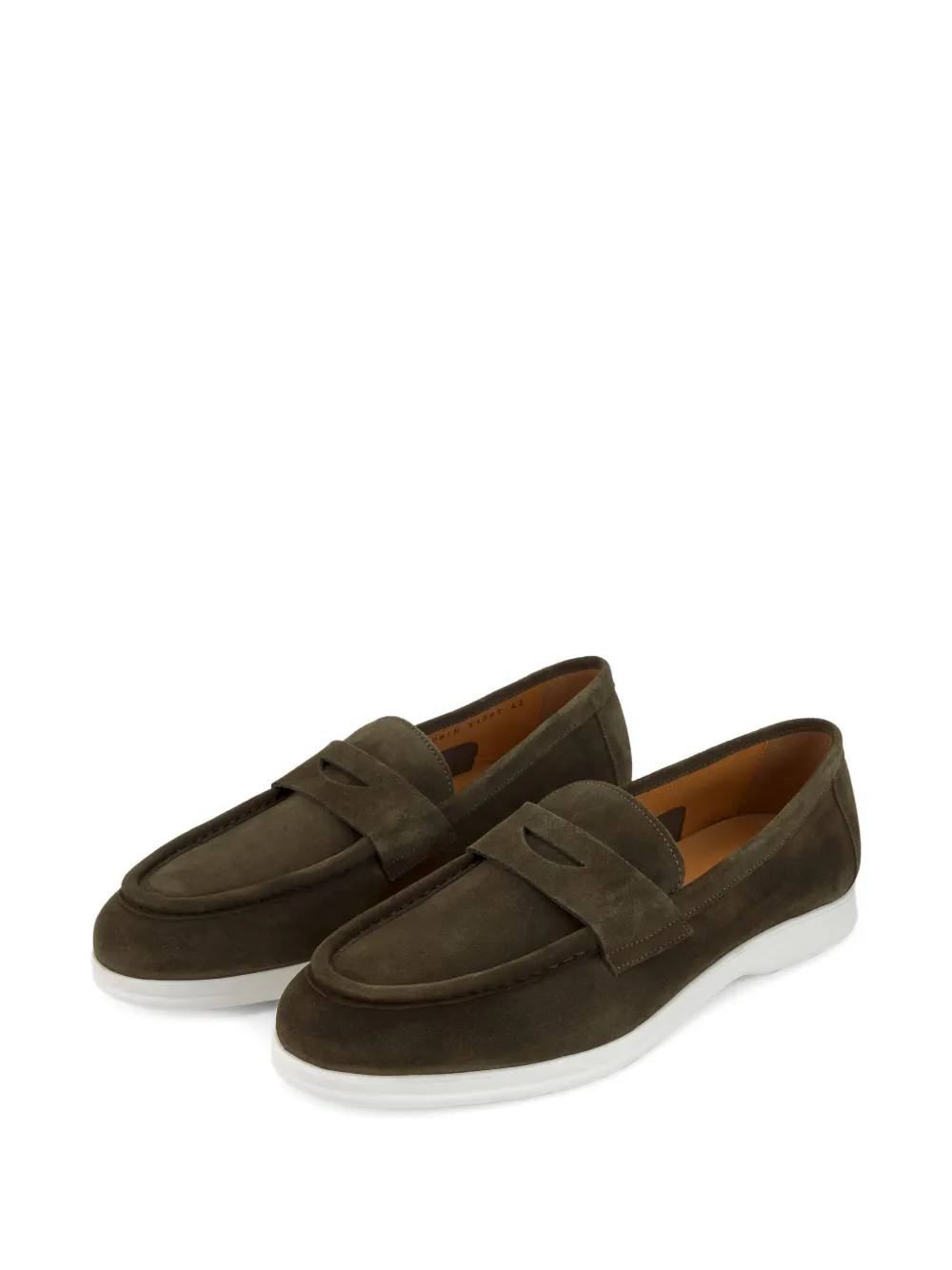 CALCE penny suede loafers Green