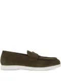 CALCE penny suede loafers - Green