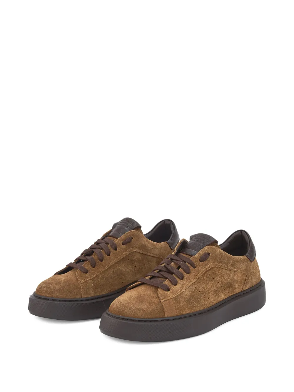CALCE suede platform sneakers Brown