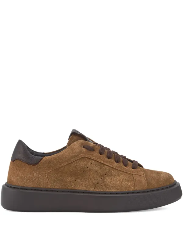 CALCE Suede Platform Sneakers Brown FARFETCH IN