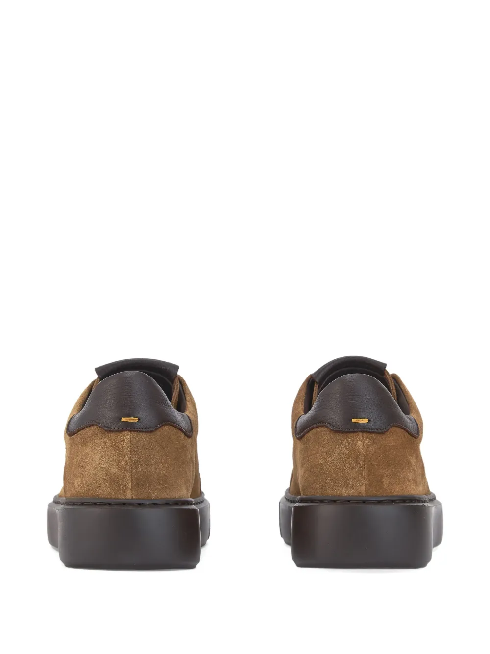 CALCE suede platform sneakers Brown