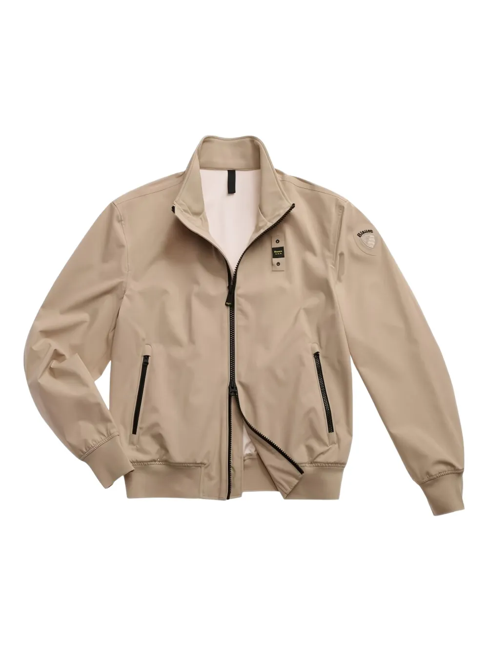 Blauer zip-fastening bomber jacket