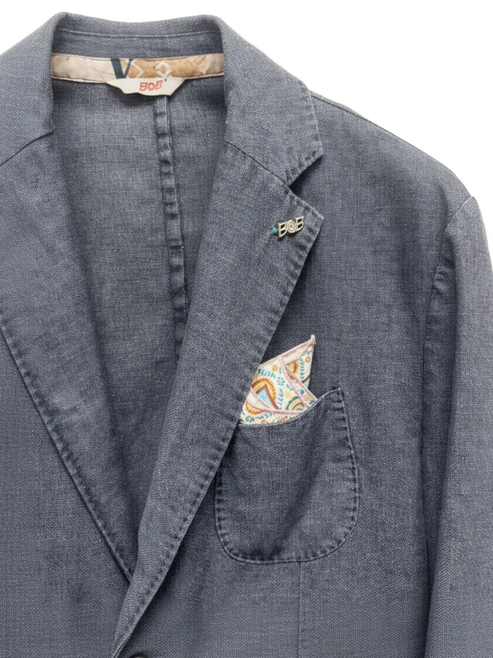  Bob Single-breasted Blazer - Blue 