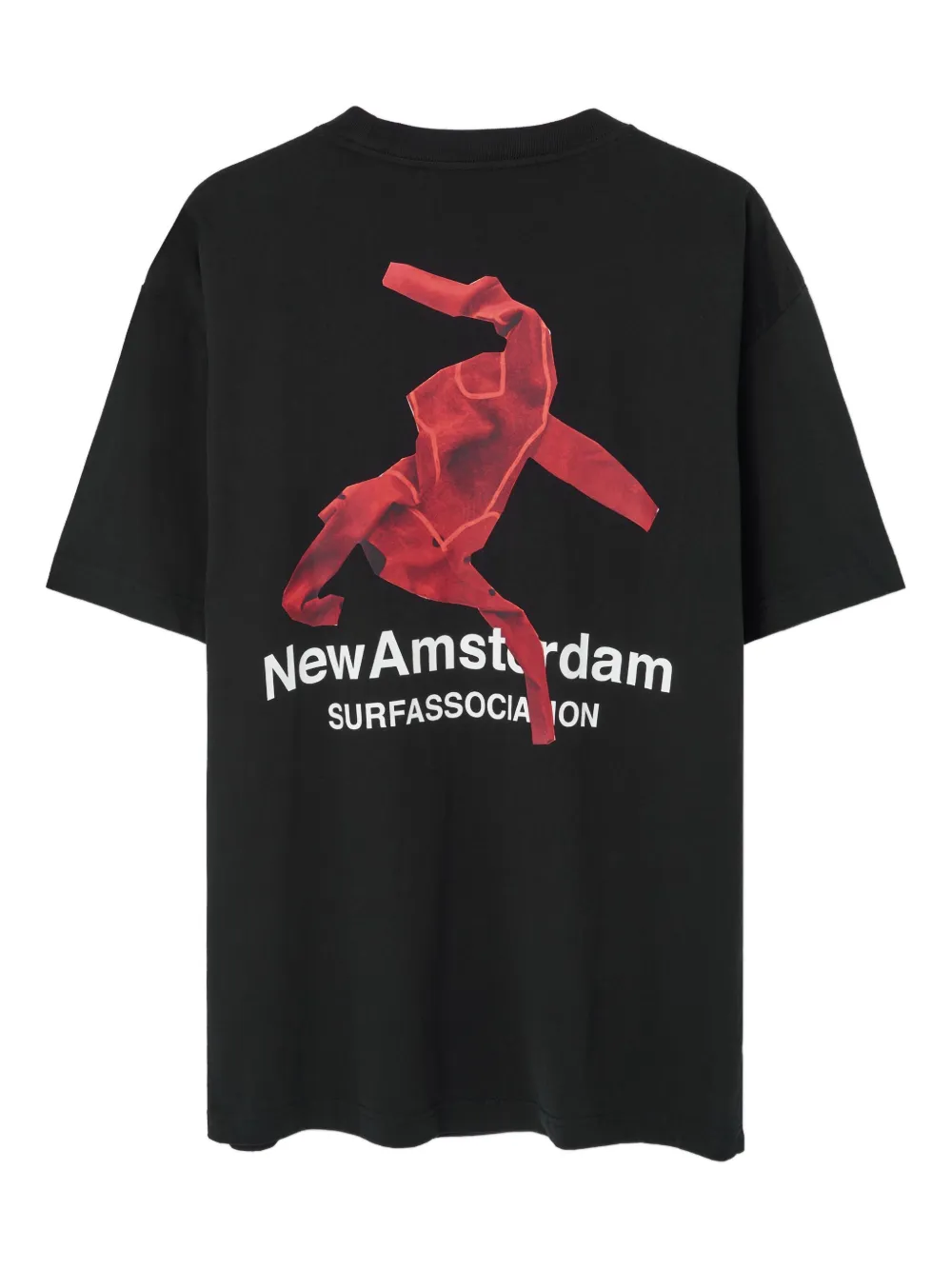 hand-print graphic T-shirt