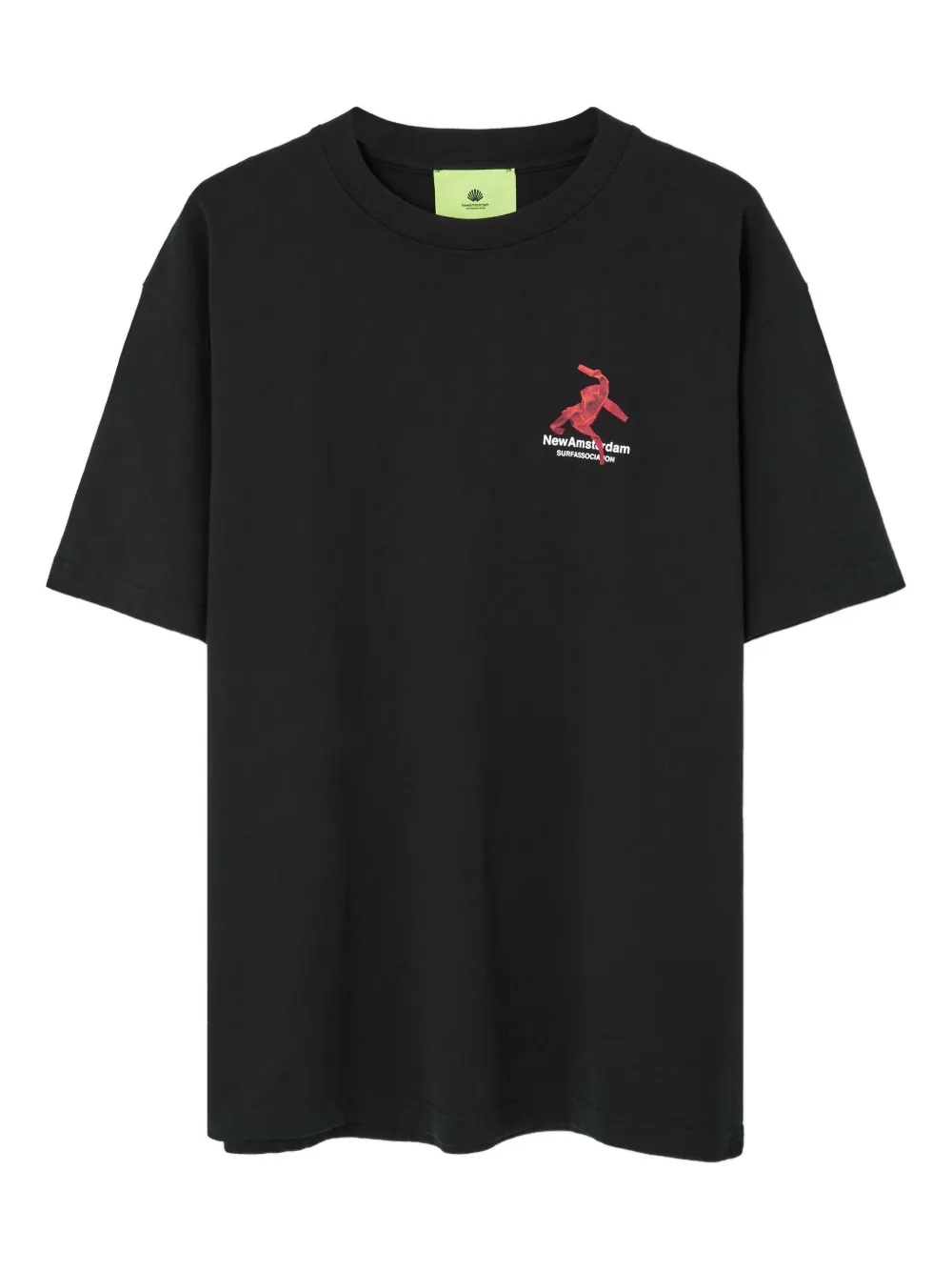 hand-print graphic T-shirt