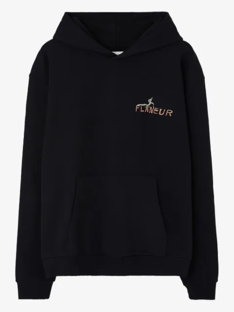 FLÂNEUR embroidered-graphic hoodie