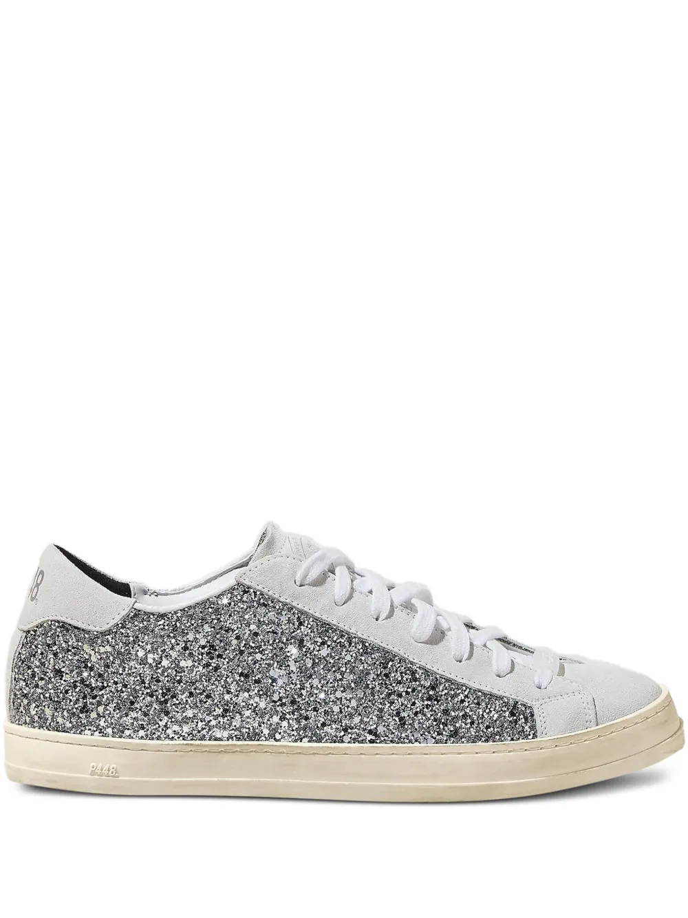 P448 John glitter suede sneakers | White | Image 1