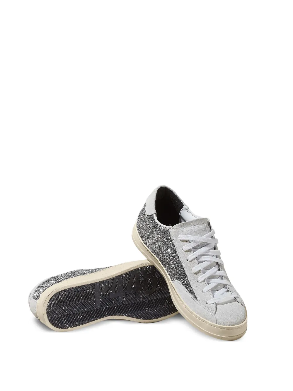 P448 John suède sneakers met glitter Wit