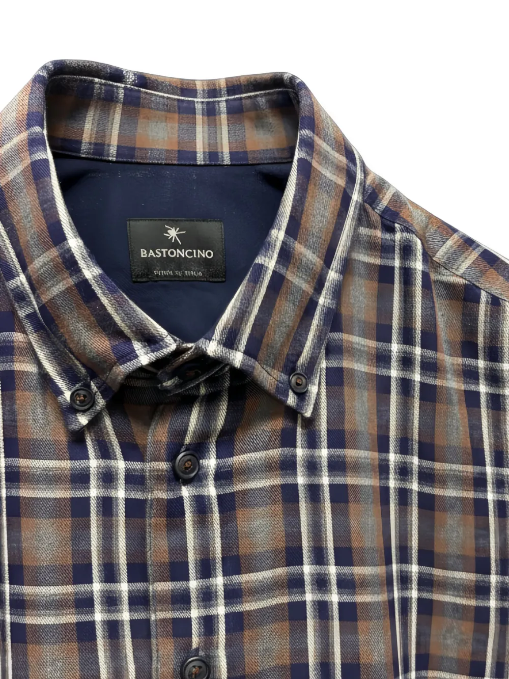 Bastoncino Plaid-pattern Shirt In Gray