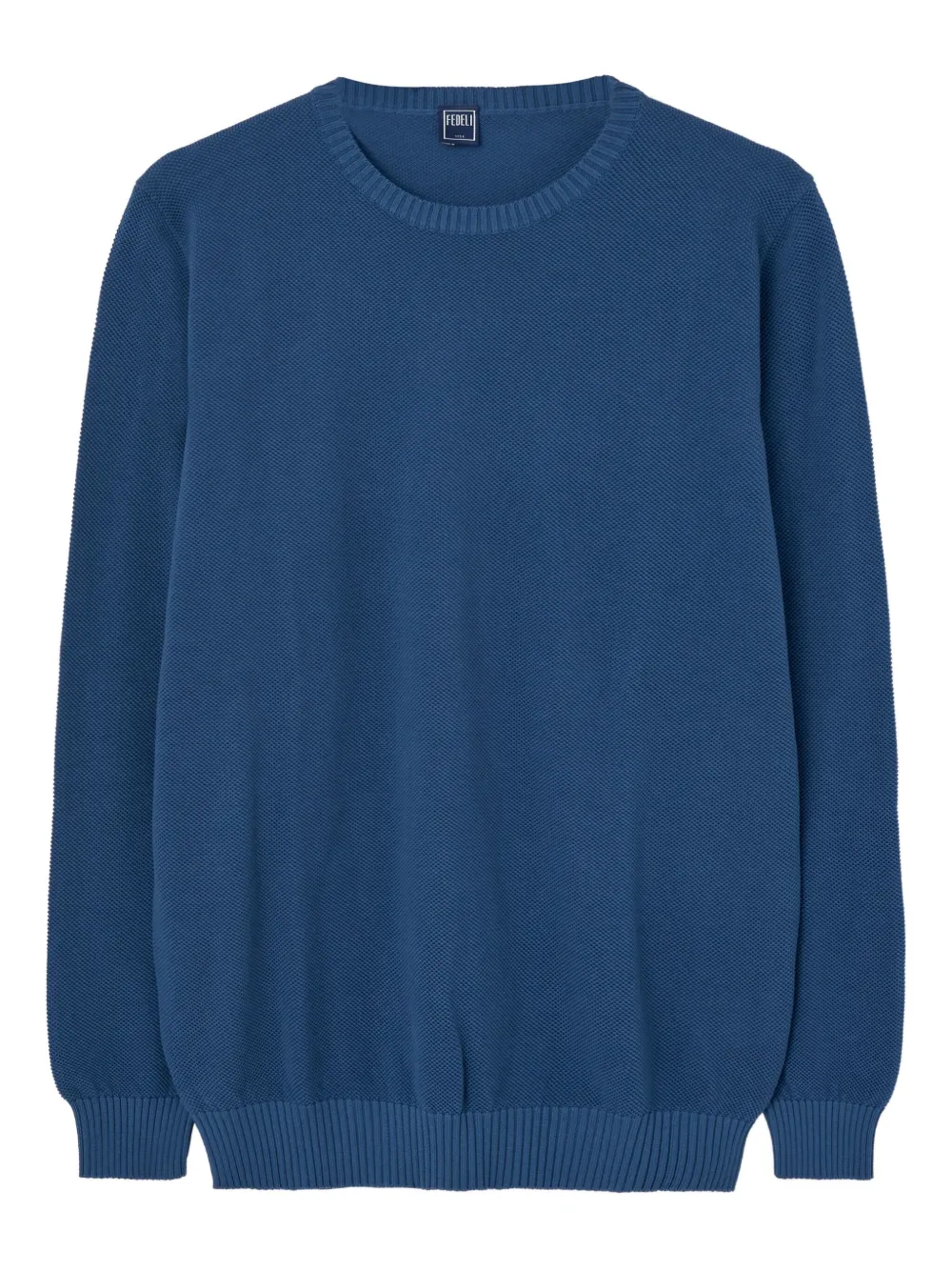 Fedeli Trui met ronde hals Blauw