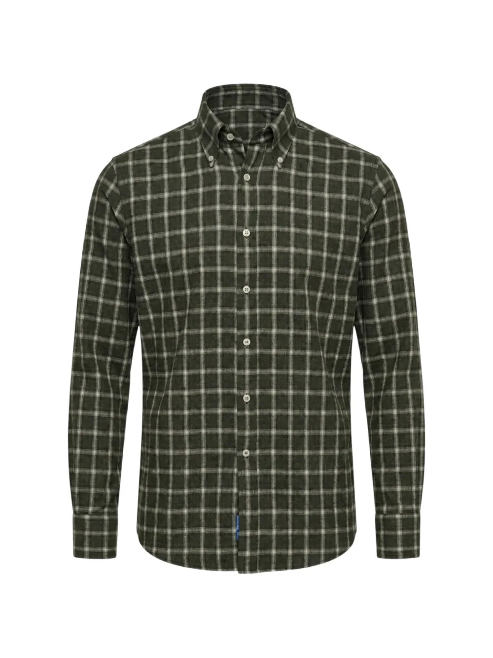 Xacus check-pattern button-down shirt | Green | Image 1