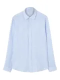 Xacus striped linen shirt - Blue