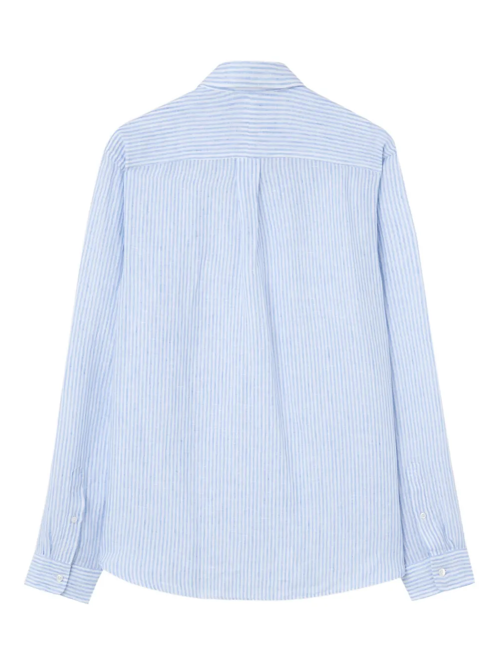 Xacus striped linen shirt - Blauw