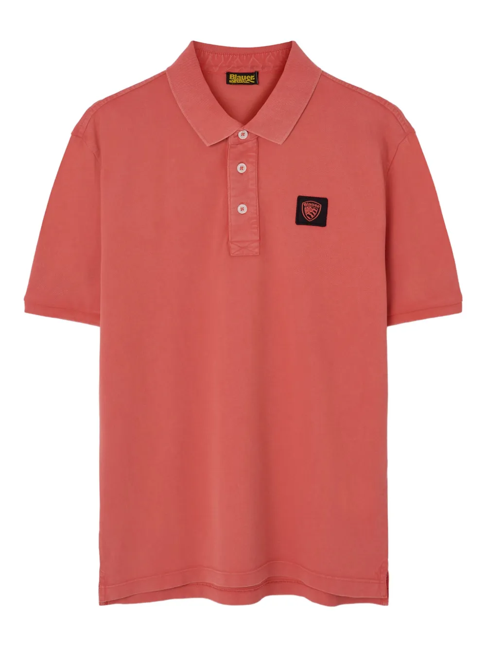 Blauer patch-logo polo shirt