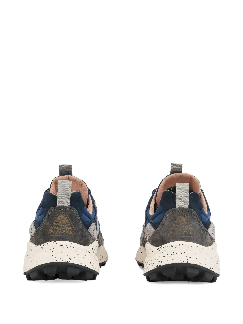 FLOWER MONTAIN panelled-design sneakers Blue