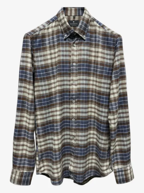 Bastoncino camisa con motivo de cuadros y botones