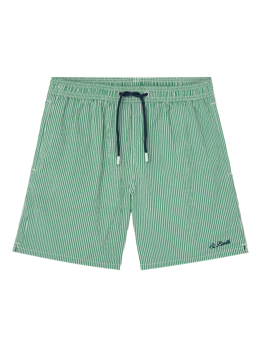 MC2 Saint Barth Patmos striped drawstring swim shorts Groen