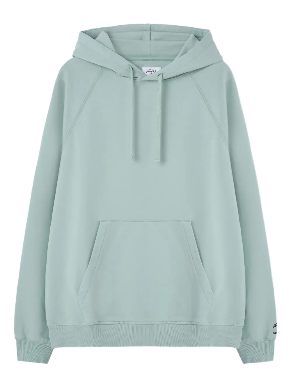 hooded raglan-sleeve sweater