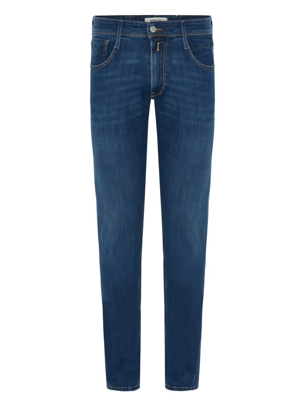 logo-patch jeans